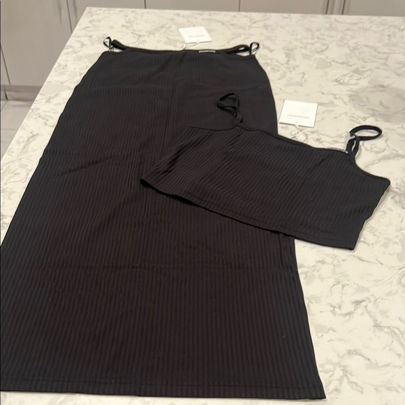 Alexander Wang Black Midi Pencil Skirt Set - Picture 1 of 8
